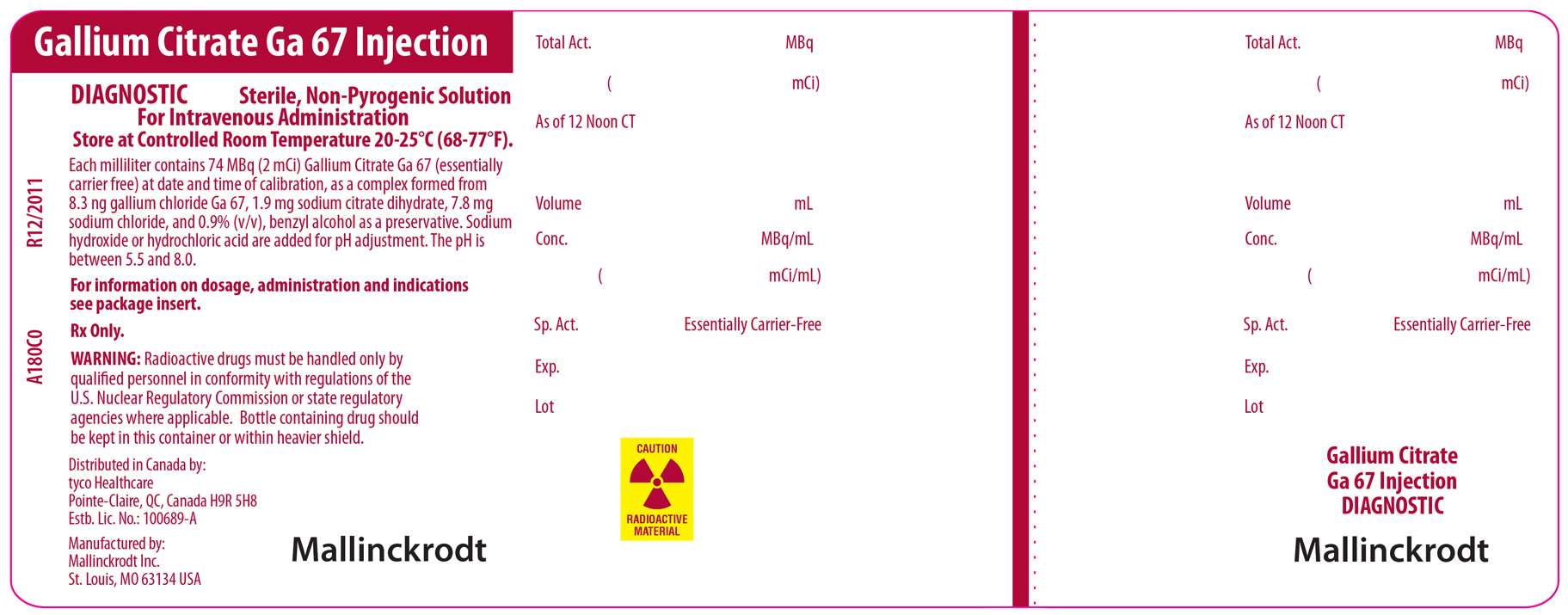 GALLIUM CITRATE GA-67