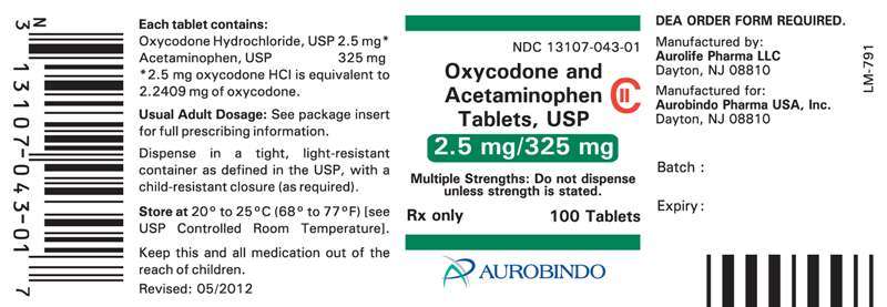 Oxycodone and Acetaminophen