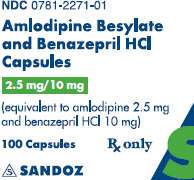 Amlodipine Besylate and Benazepril Hydrochloride