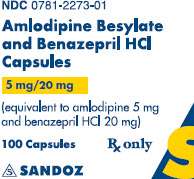 Amlodipine Besylate and Benazepril Hydrochloride