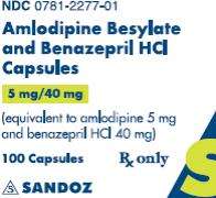 Amlodipine Besylate and Benazepril Hydrochloride