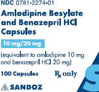 Amlodipine Besylate and Benazepril Hydrochloride