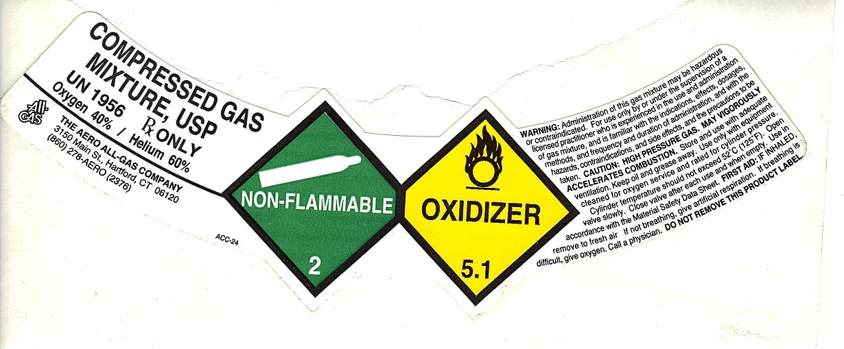 Oxygen Helium Mixture 40/60