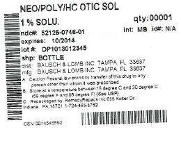 Neomycin and Polymyxin B Sulfates and Hydrocortisone