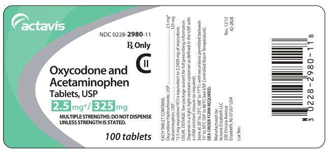 Oxycodone and Acetaminophen