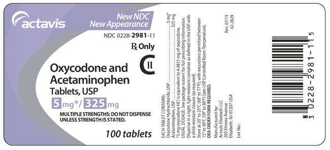 Oxycodone and Acetaminophen