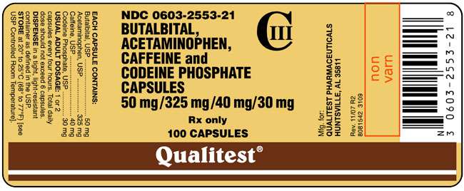 Butalbital, Acetaminophen, Caffeine, and Codeine Phosphate