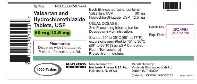 Valsartan and Hydrochlorothiazide