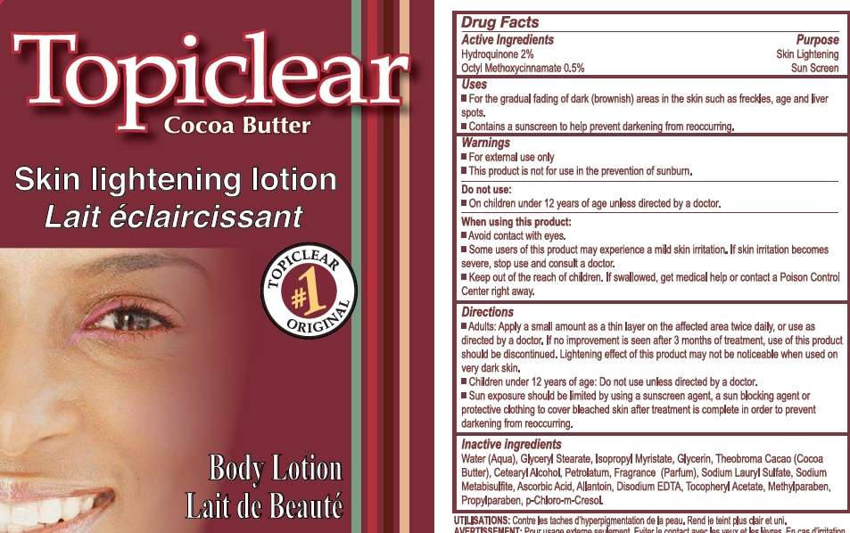 Topiclear Cocoa Butter beauty