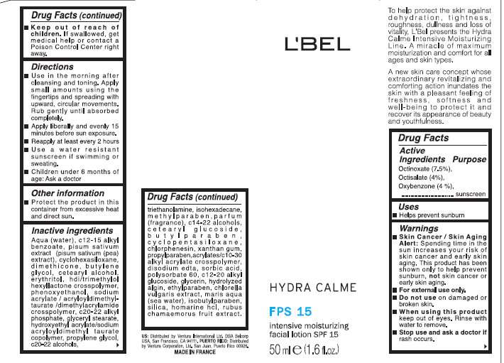 LBEL HYDRA CALME SPF 15 Intensive Moisturizing Facial