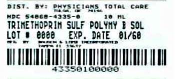 Polymyxin B Sulfate and Trimethoprim