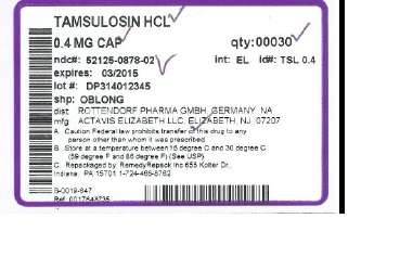 Tamsulosin hydrochloride