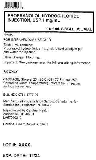 Propranolol Hydrochloride