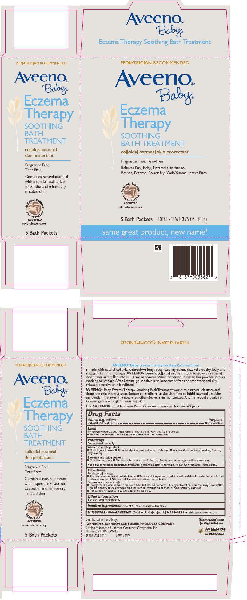 Aveeno Baby Eczema Therapy Soothing Bath Treatment