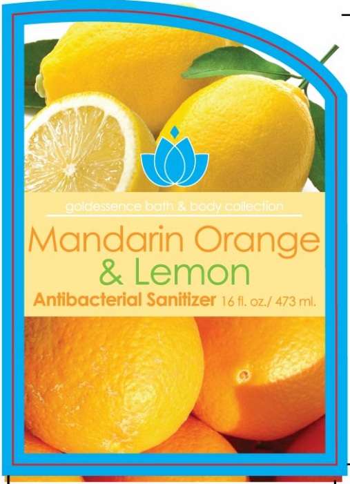 MANDARIN ORANGE AND LEMON ANTIBACTERIAL SANITIZER