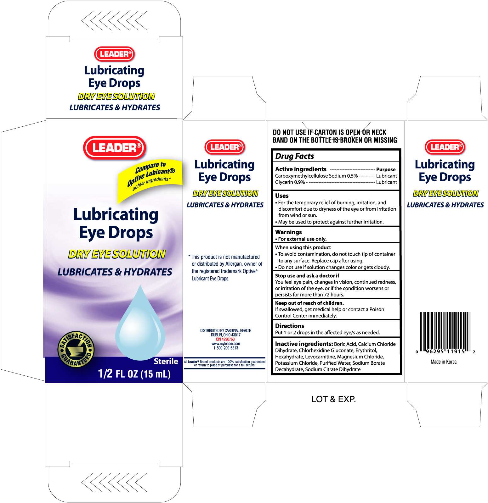 LEADER LUBRICATING EYE DROPS