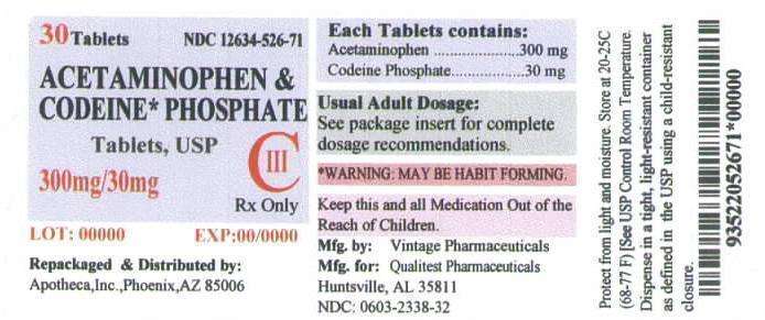 ACETAMINOPHEN AND CODEINE PHOSPHATE