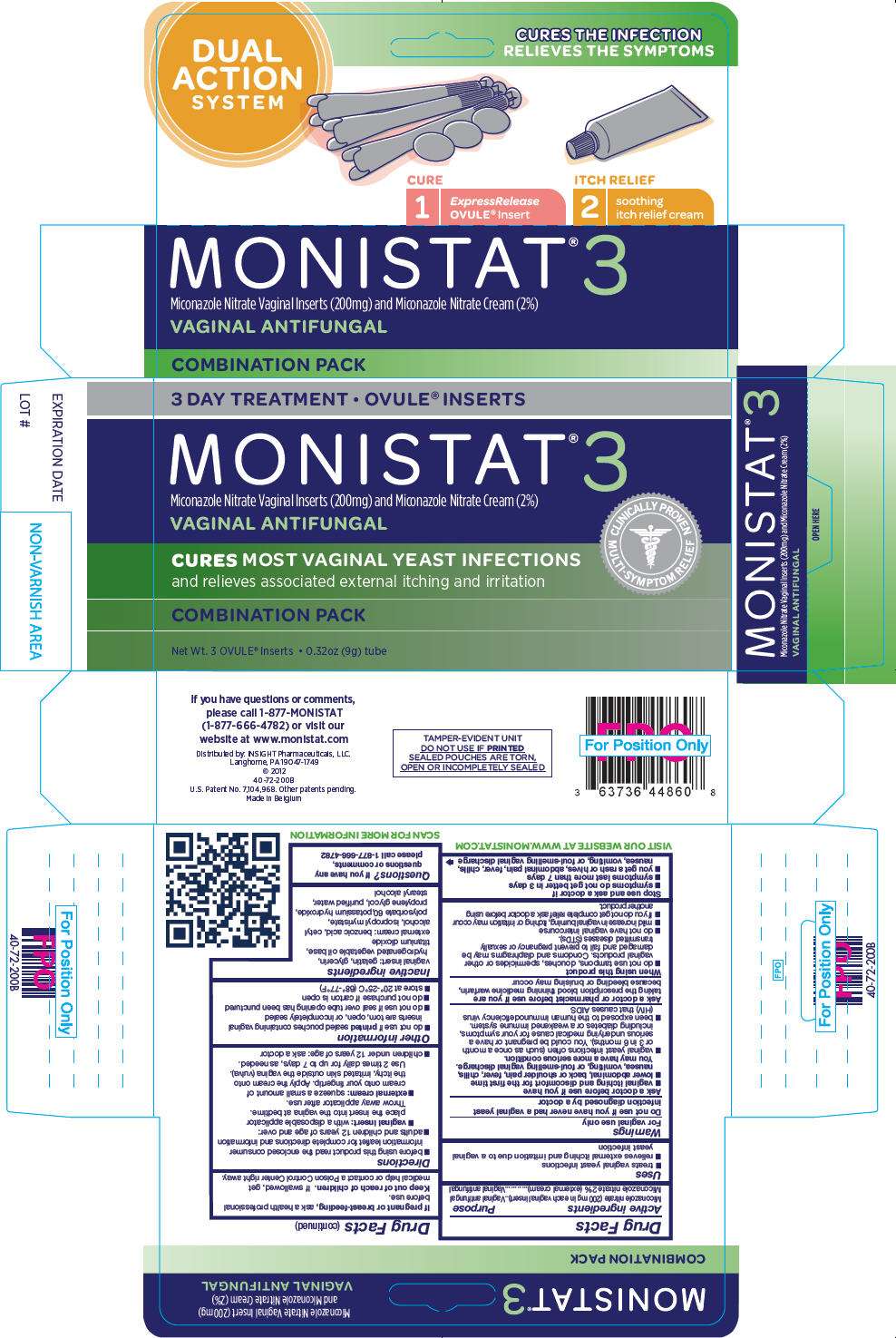 Monistat 3 Combination Pack