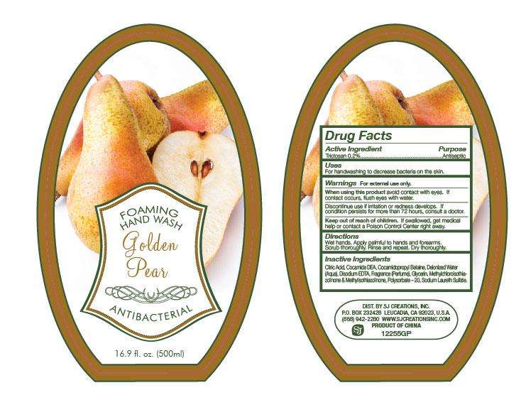 Golden Pear Antibacterial Foaming Hand Wash