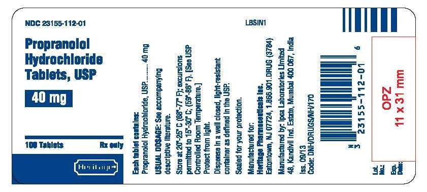 Propranolol Hydrochloride