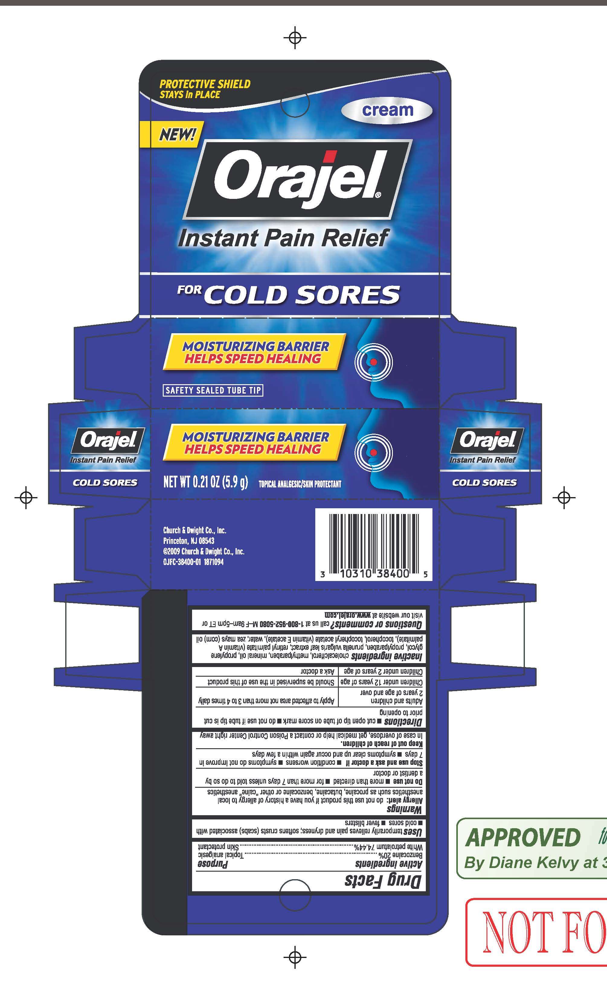 Orajel for Cold Sores