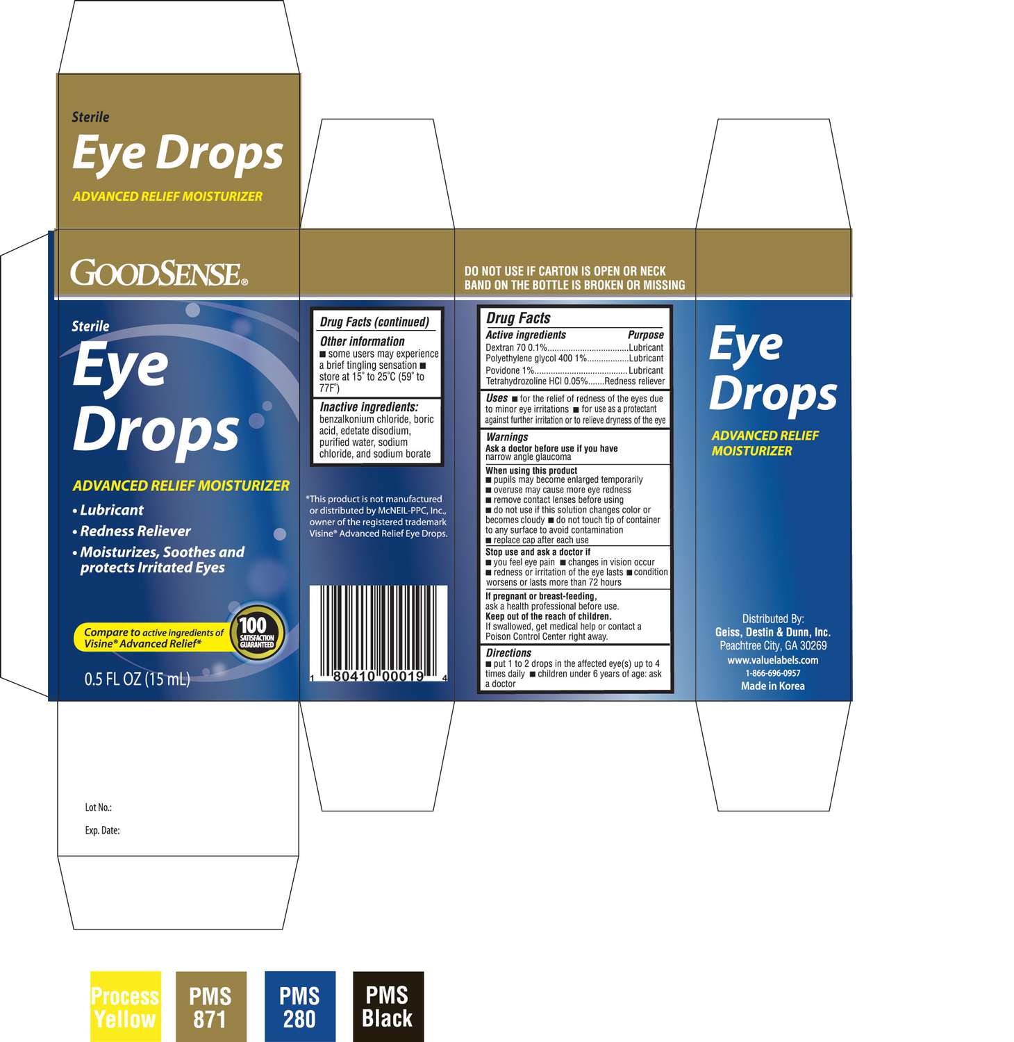 GOODSENSE ADVANCED RELIEF EYE DROPS