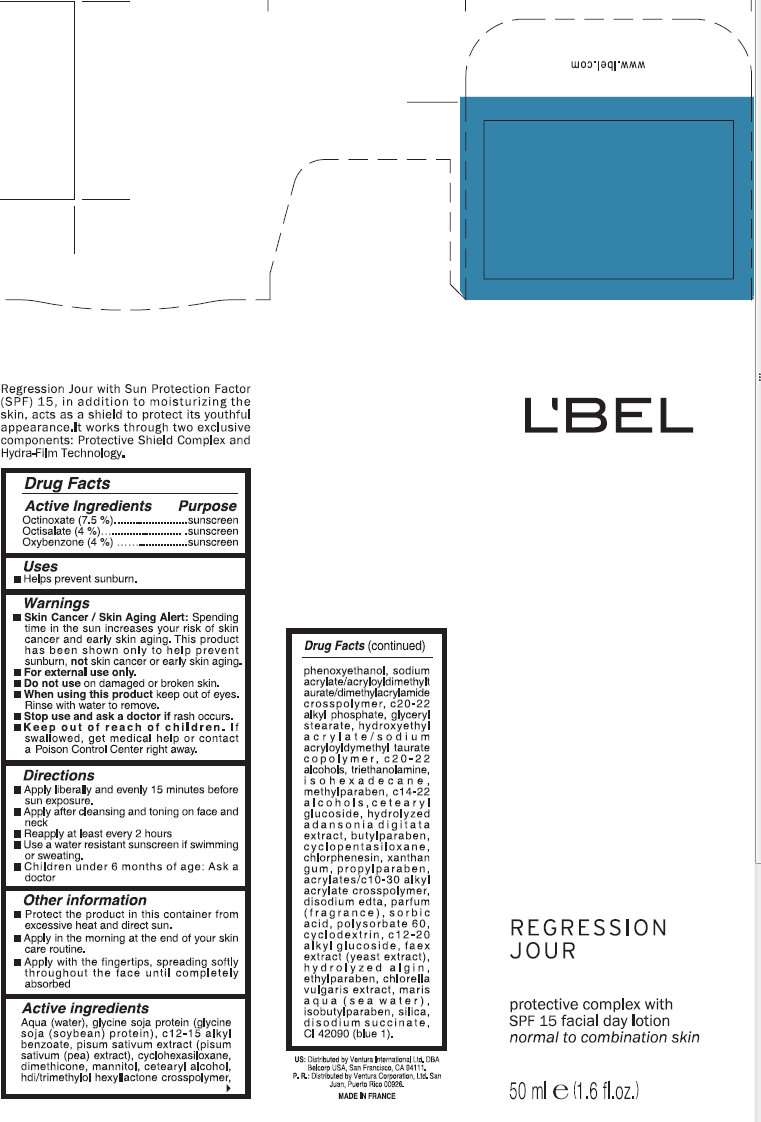 LBEL REGRESSION JOUR Protective Complex With SPF 15 Facial Day Normal to Combination Skin