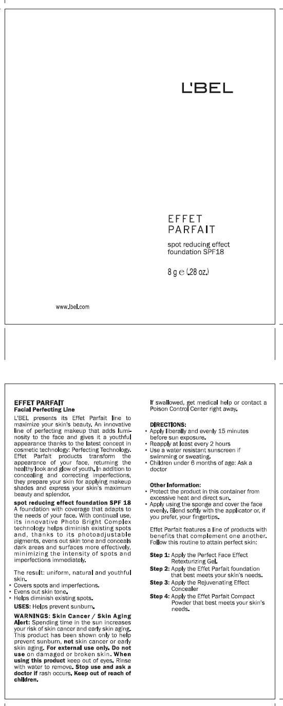 LBEL EFET PARFAIT Spots Reducing Effect Foundation SPF 18 - MEDIUM 5