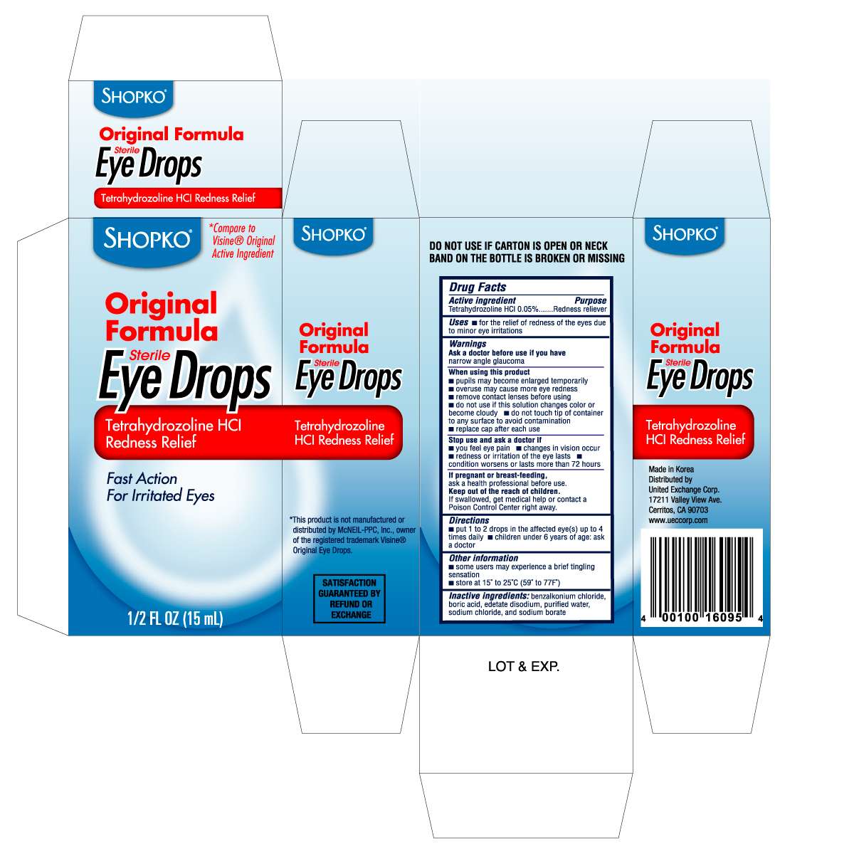 SHOPKO ORIGINAL FORMULA EYE DROPS