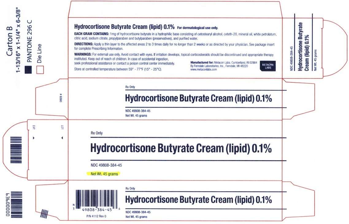 Hydrocortisone Butyrate Cream (lipid) 0.1%