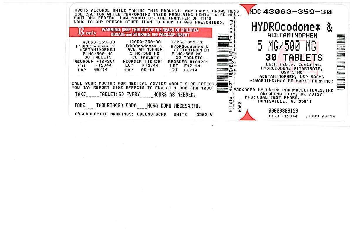 Hydrocodone Bitartrate And Acetaminophen