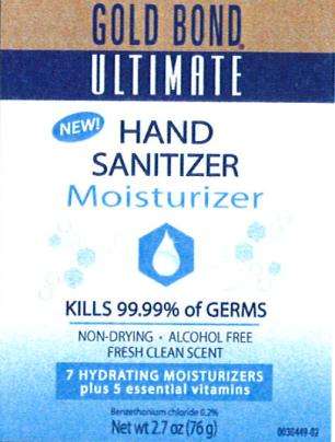 Gold Bond Ultimate Hand Sanitizer Moisturizer