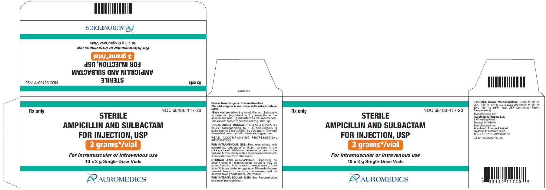 Ampicillin and Sulbactam