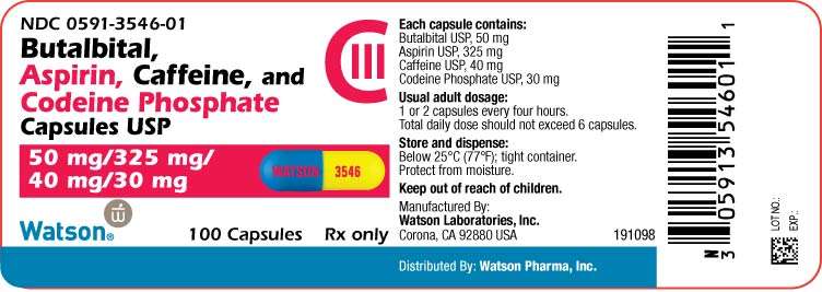 Butalbital, Aspirin, Caffeine and Codeine Phosphate