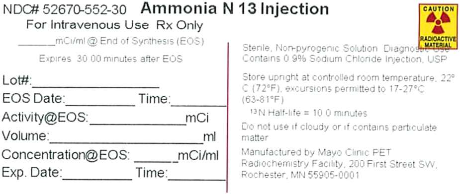 Ammonia N 13