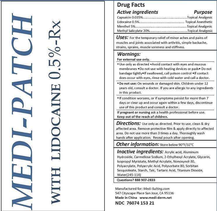 MEDI-PATCH WITH LIDOCAINE