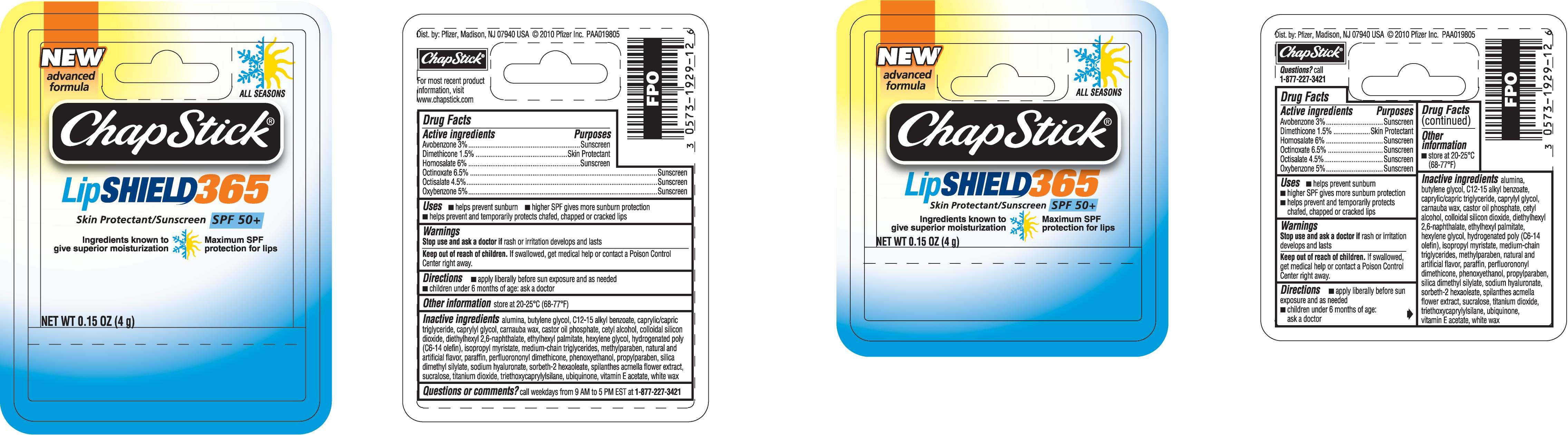 CHAPSTICK LIPSHIELD 365