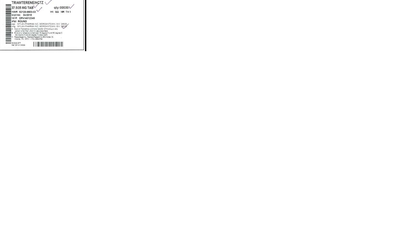 Triamterene and Hydrochlorothiazide