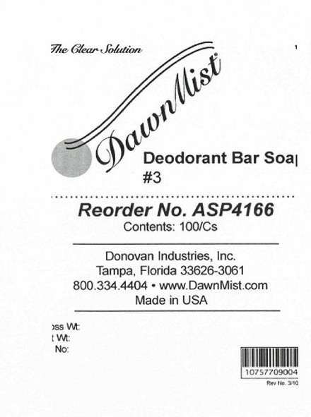 DawnMist Deodorant Bar No. 3