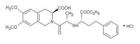 Moexipril hydrochloride and hydrochlorothiazide