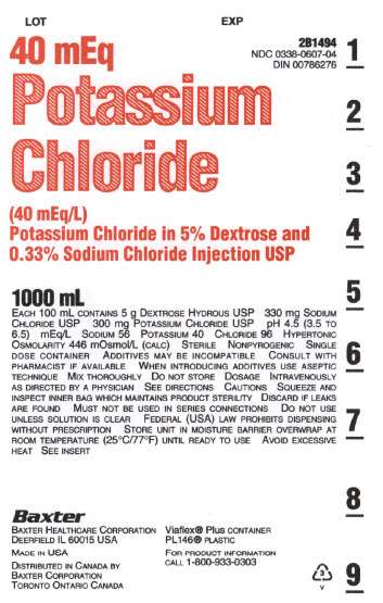 Potassium Chloride in Dextrose and Sodium Chloride