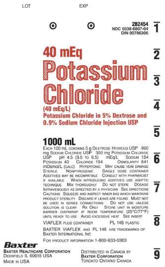 Potassium Chloride in Dextrose and Sodium Chloride