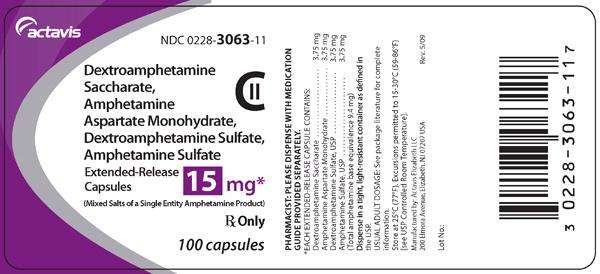 Dextroamphetamine saccharate, amphetamine aspartate monohydrate, dextroamphetamine sulfate, amphetamine sulfate