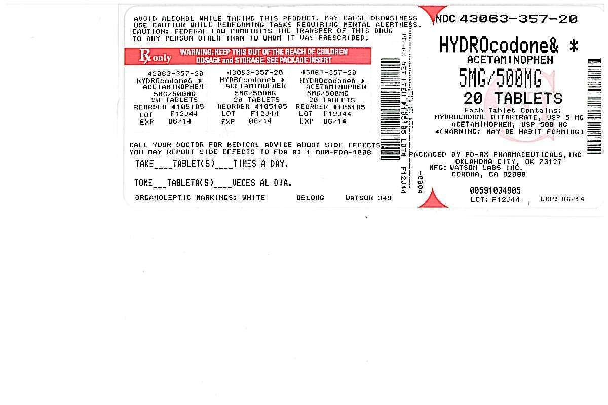 Hydrocodone Bitartrate and Acetaminophen