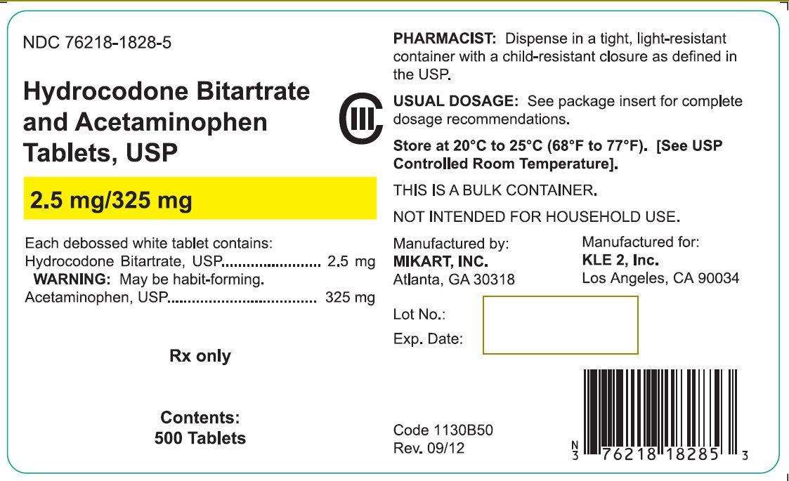 Hydrocodone Bitartate and Acetaminophen