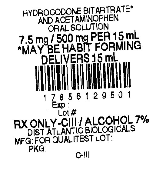 Hydrocodone Bitartrate and Acetaminophen