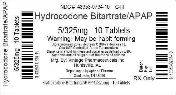 Hydrocodone Bitartrate And Acetaminophen