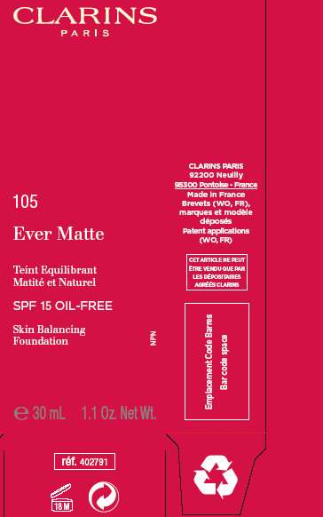 CLARINS Ever Matte SPF 15 - 105 Nude