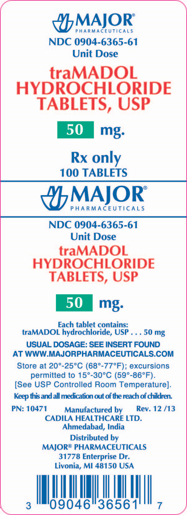 TRAMADOL HYDROCHLORIDE