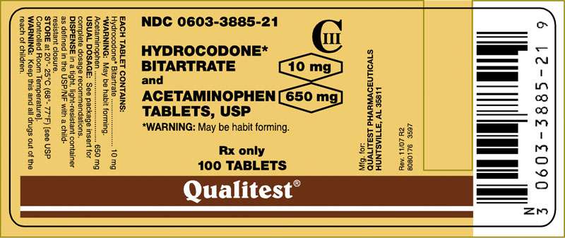 Hydrocodone Bitartrate And Acetaminophen